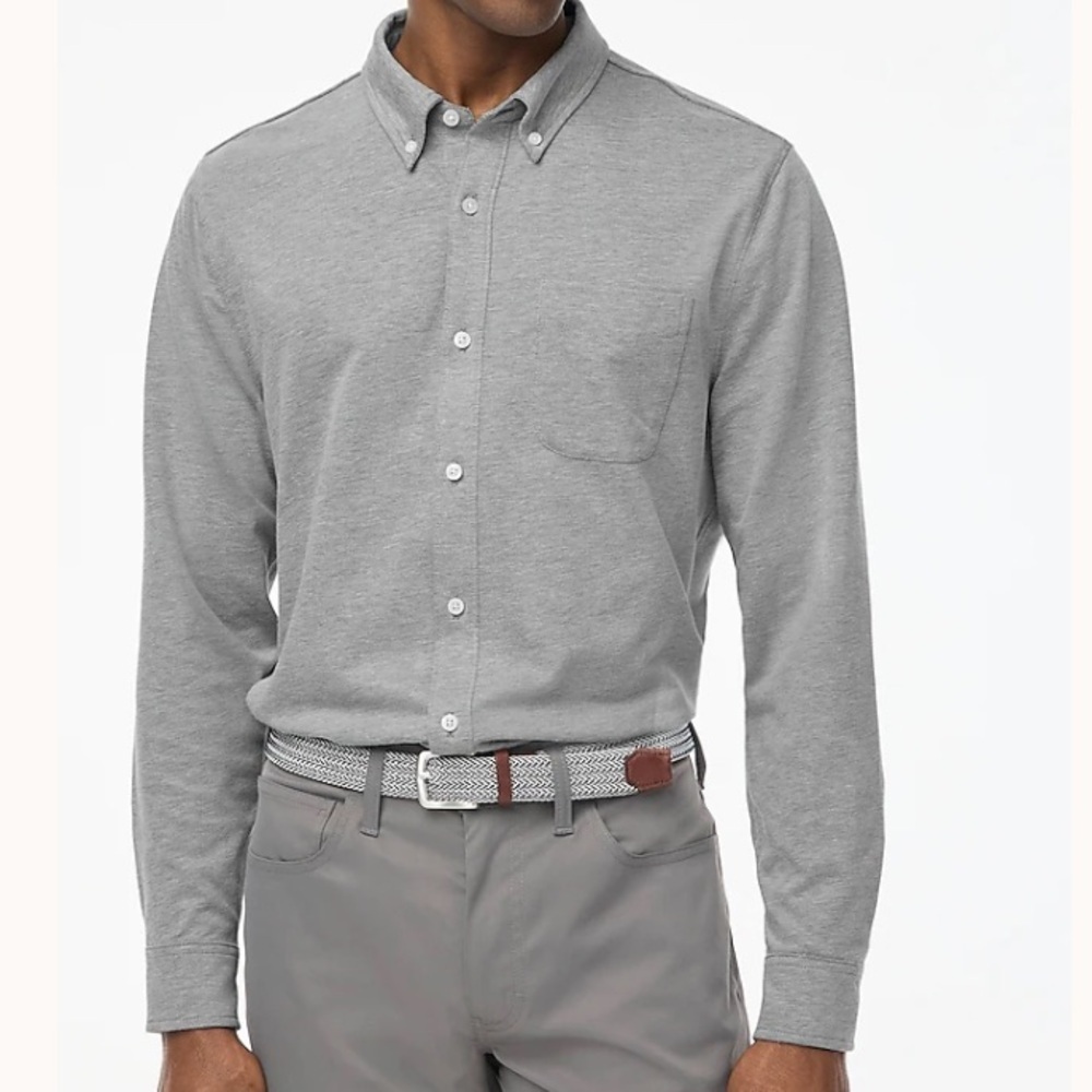 J crew Performance knit oxford shirt